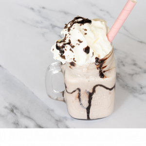 Chocolate Brownie & Vanilla Milkshake